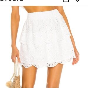 steve madden lace eyelet skirt